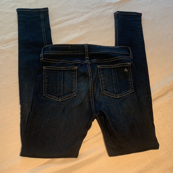 rag & bone Mid Rise Skinny Ankle Stretch Jeans In Bedford Wash Size 26 - Picture 6 of 10